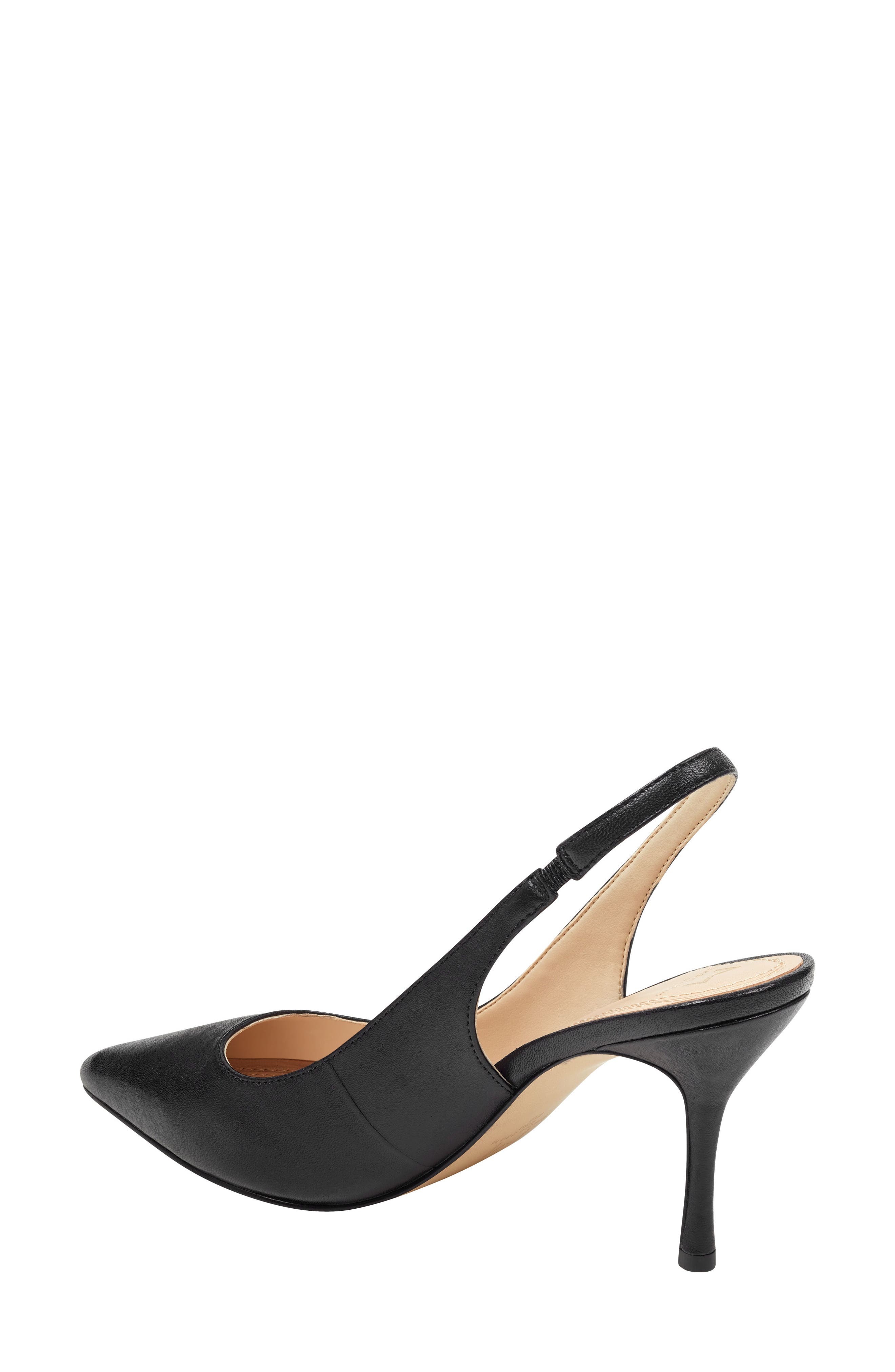 Camela Slingback Pump, Alternate, color, BLACK LEATHER