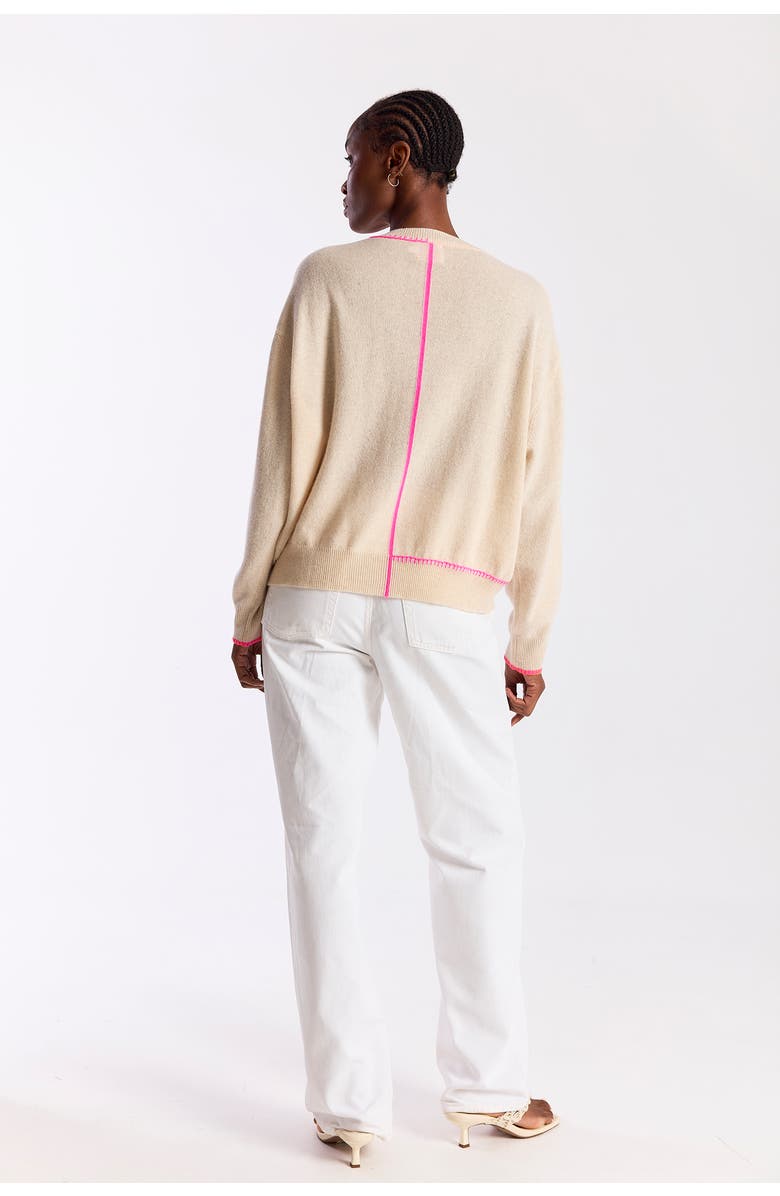 Brodie Pure Cashmere Palm Pocket 100% Cashmere V-Neck Sweater, Alternate, color, Lace