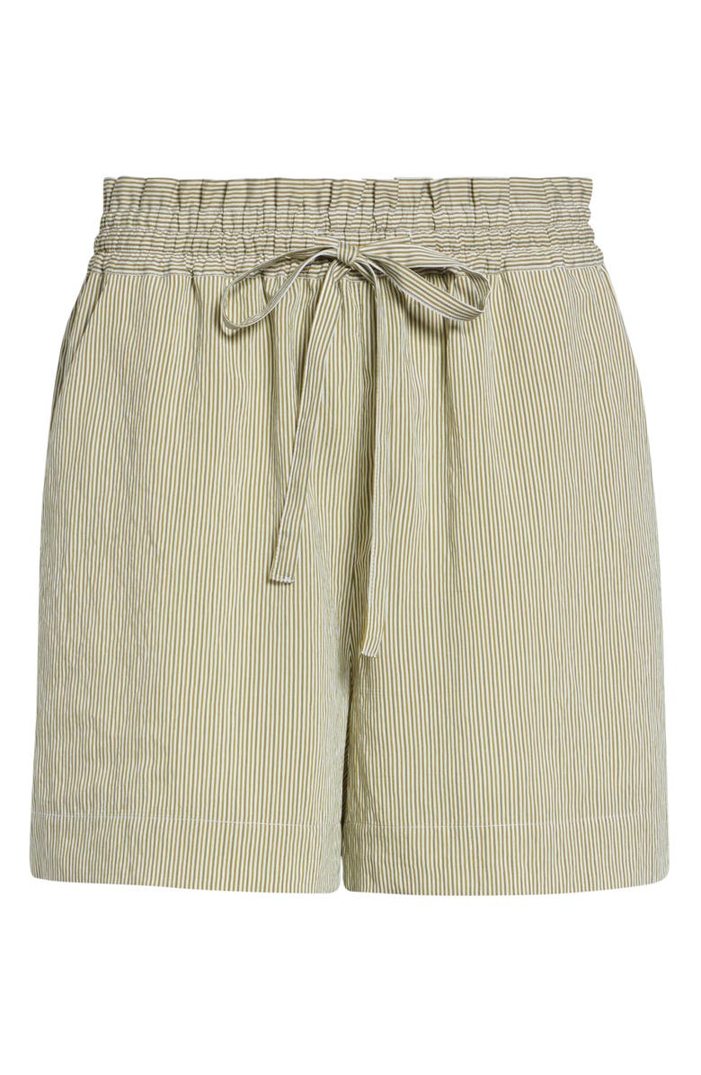Derek Lam 10 Crosby Belen Stripe Drawstring Shorts, Alternate, color, 
