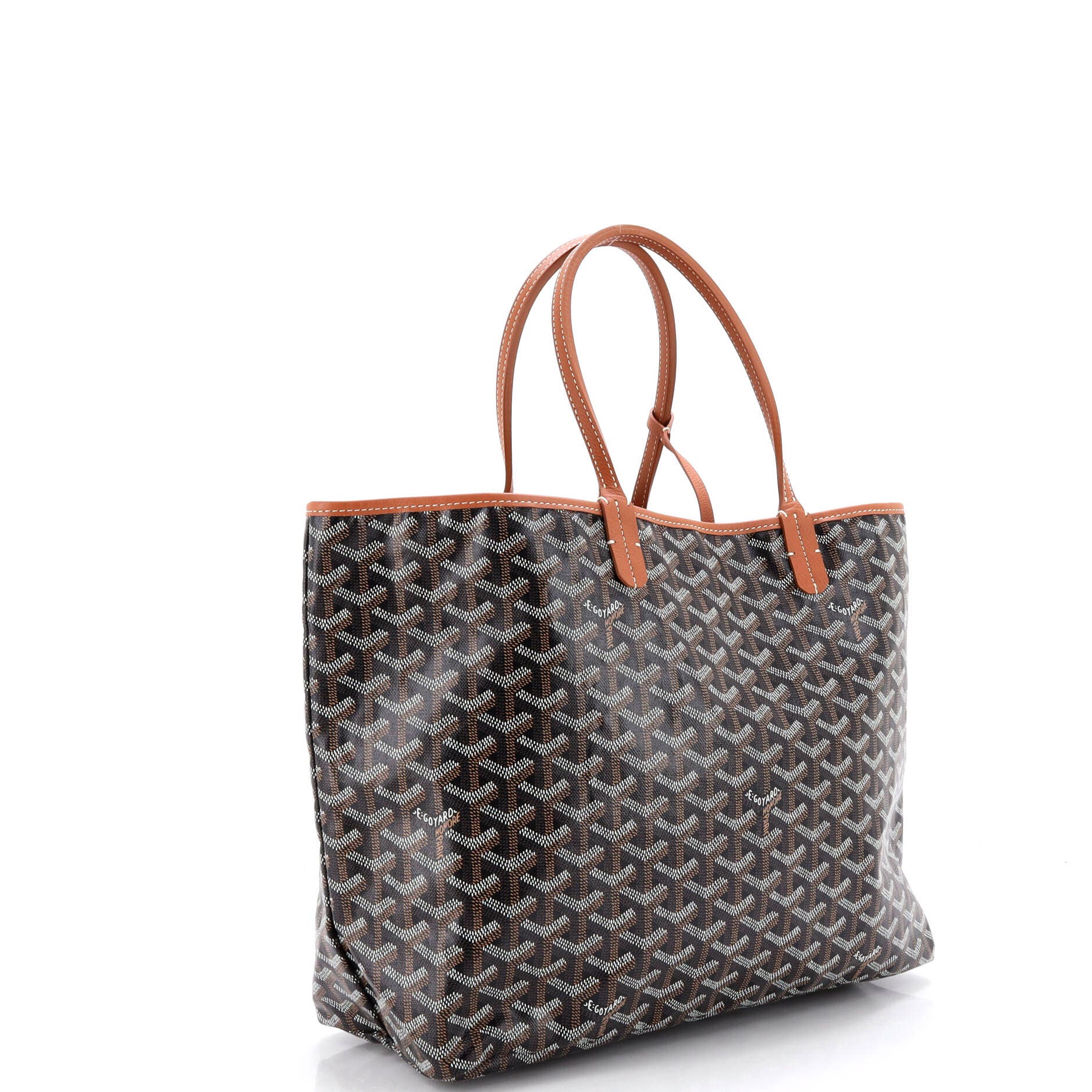 Pre-Owned Goyard Saint Louis Tote Coated Canvas PM, Alternate, color, Brown
