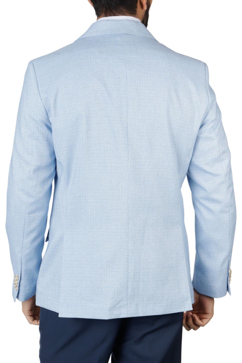 Modern Fit Mini Shadow Plaid Sport Coat, Alternate, color, LIGHT BLUE