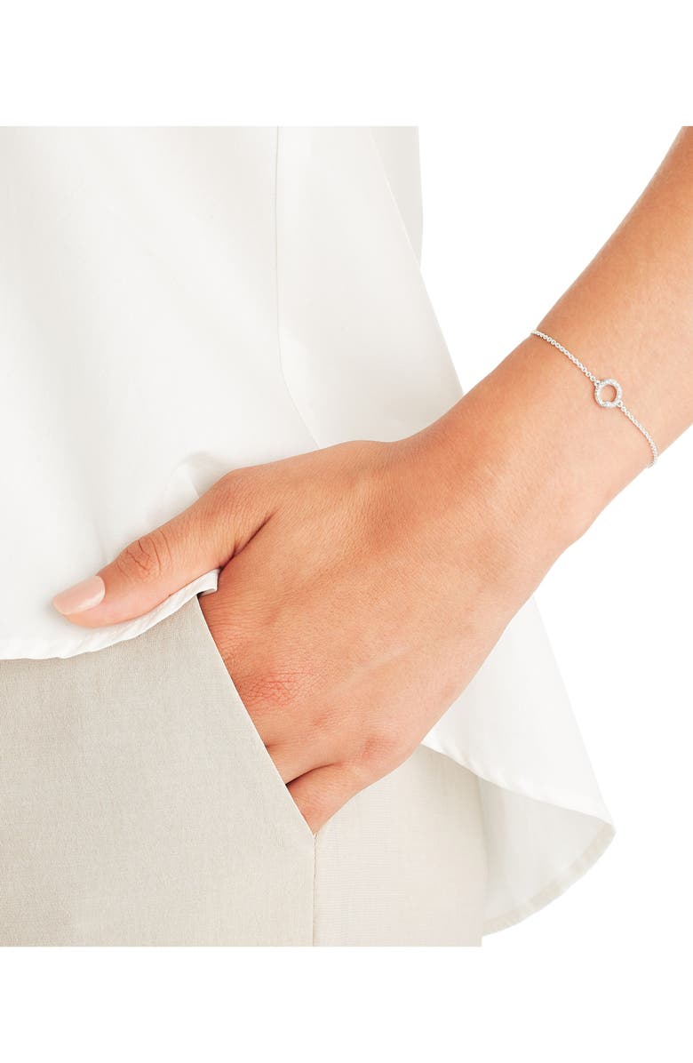 Monica Vinader Riva Mini Circle Diamond Bracelet, Alternate, color, 