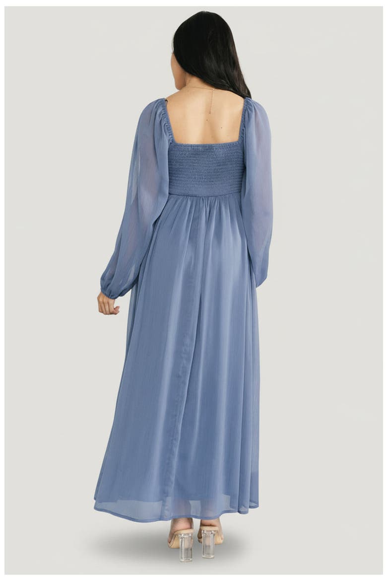 Dione Midi Dress, Alternate, color, Blue