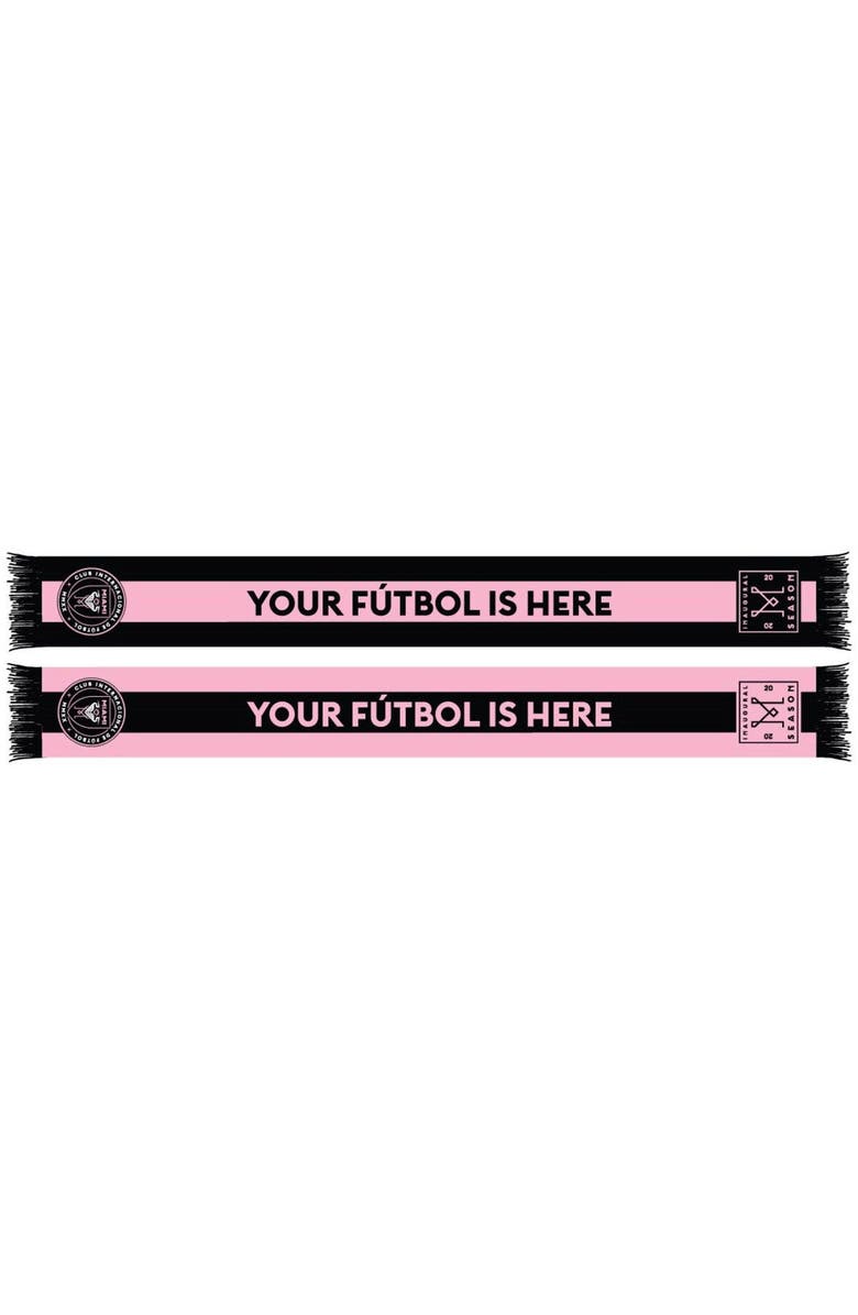 RUFFNECK SCARVES Black/Pink Inter Miami CF Your Fútbol Is Here Scarf, Main, color, 