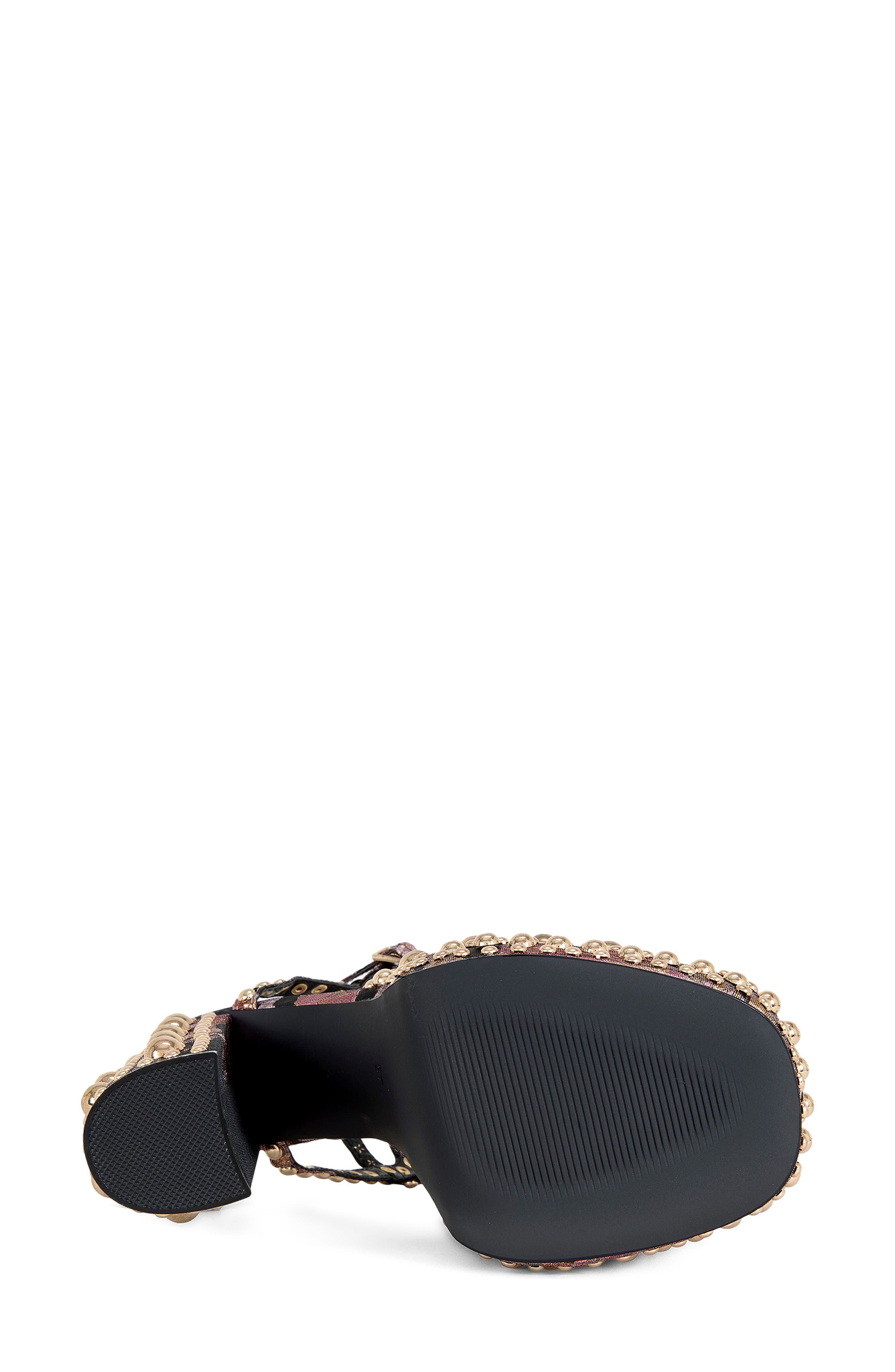 AZALEA WANG Hananiah Studded Platform Sandal, Alternate, color, Black Multi