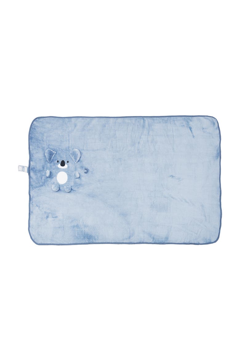 Blue Foldable Koala Bear Throw Blanket 30" x 44", Alternate, color, Blue