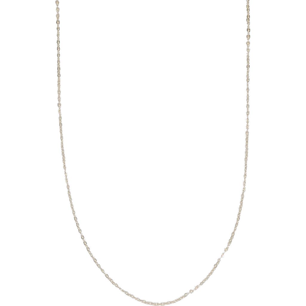 Made By Mary Adjustable Flat Cable Chain In Metallic