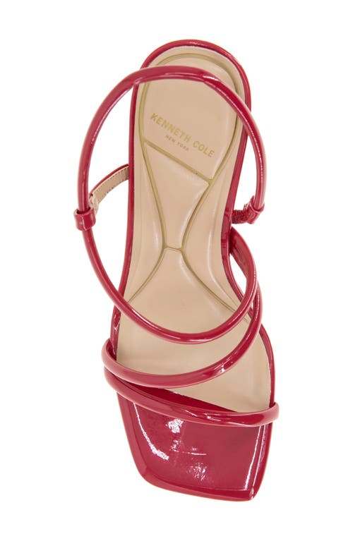 Kenneth Cole Dreama Patent Strappy Heel Sandal In Red Patent