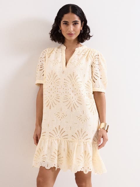 Liliana Embroidered Mini Dress