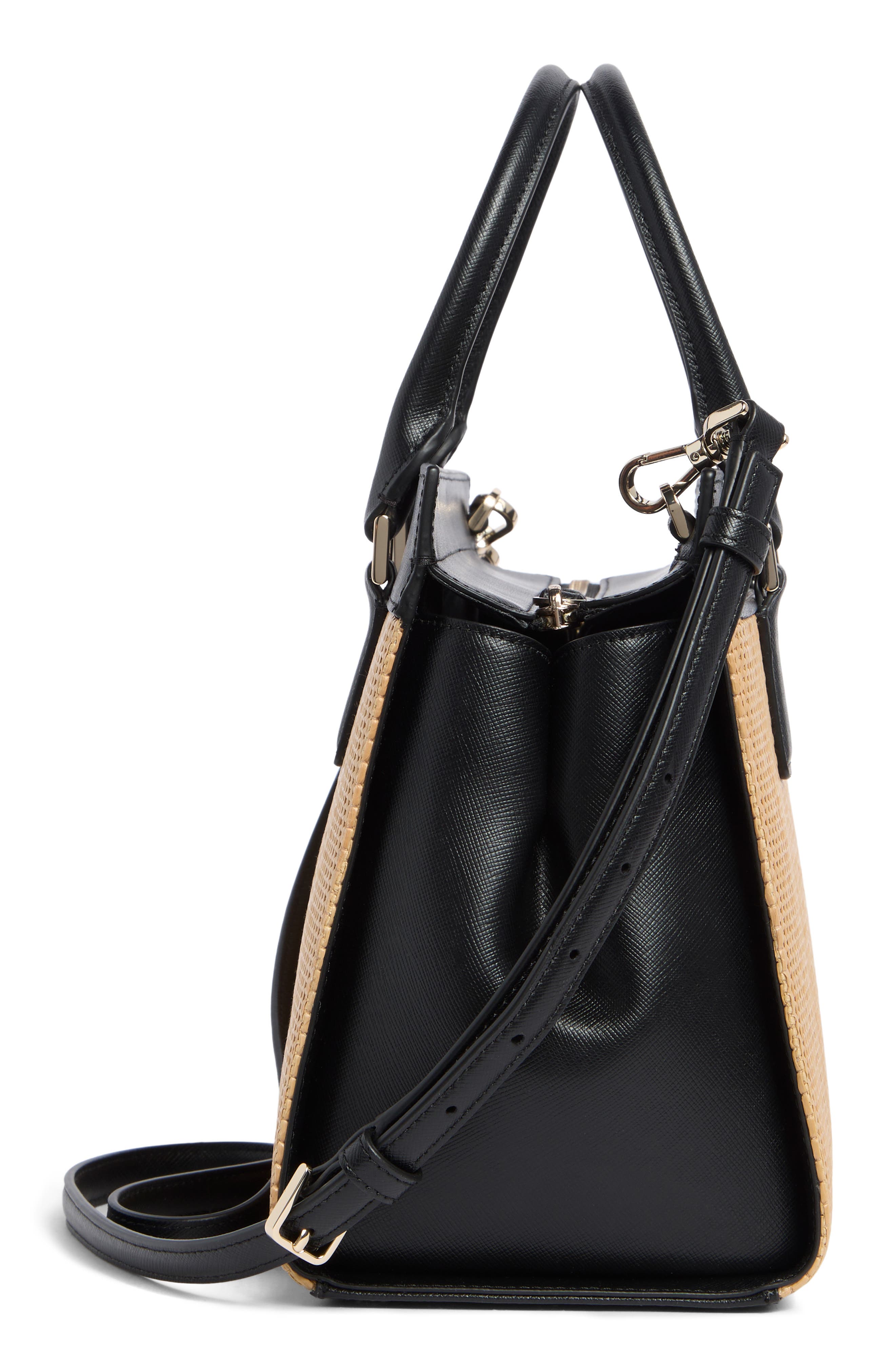 Kate Spade New York cameron medium satchel, Alternate, color, Black