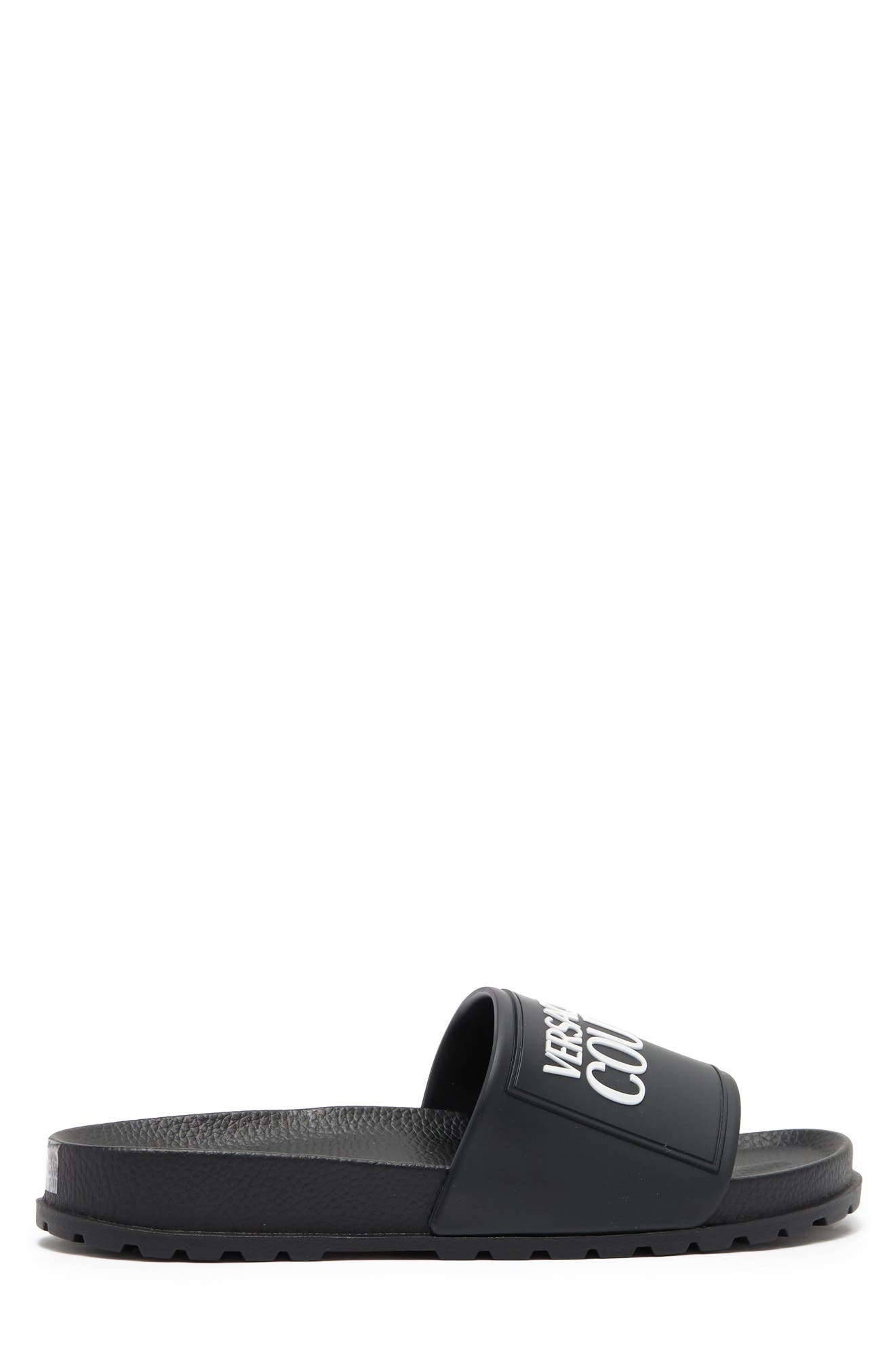 Versace Jeans Signature Slide Sandal, Alternate, color, 
