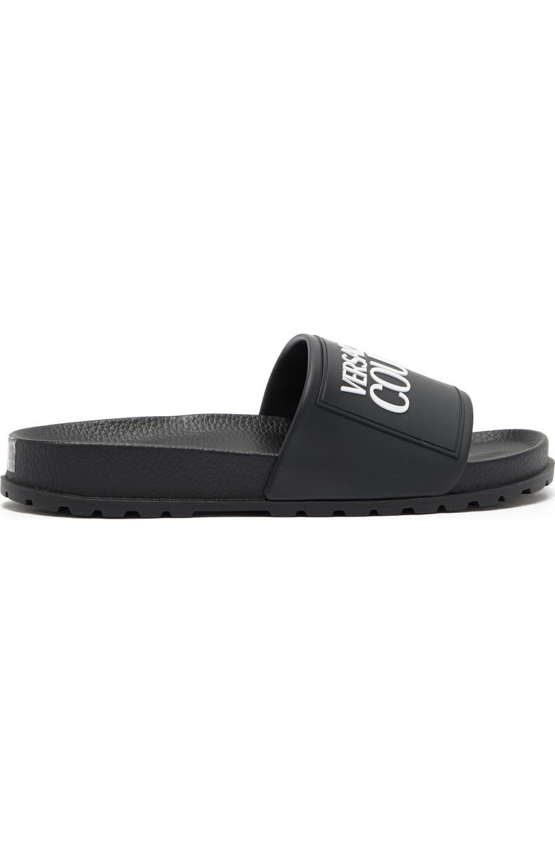 Versace Jeans Signature Slide Sandal, Alternate, color,