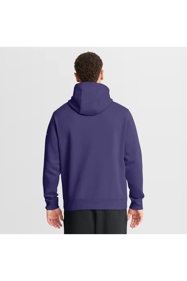 Men's Nike Purple Baltimore Ravens Full Blitz Club Fleece Pullover Hoodie, Alternate, color, Purple