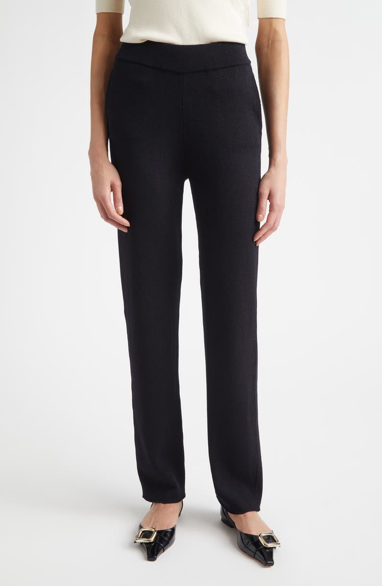 ST. JOHN Legacy Isabel Knit Pants, Main, color, Black