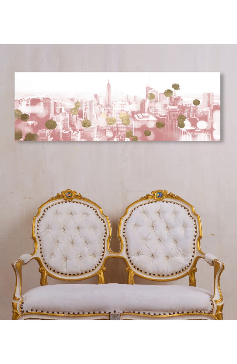 Oliver Gal Blushing New York City Canvas Wall Art, Alternate, color, 