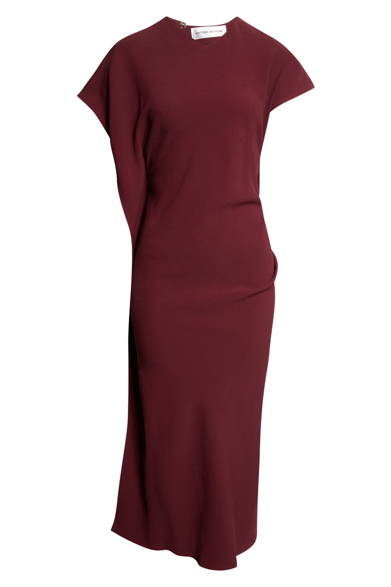 Victoria Midi Dress, Alternate, color, CINNABAR RED