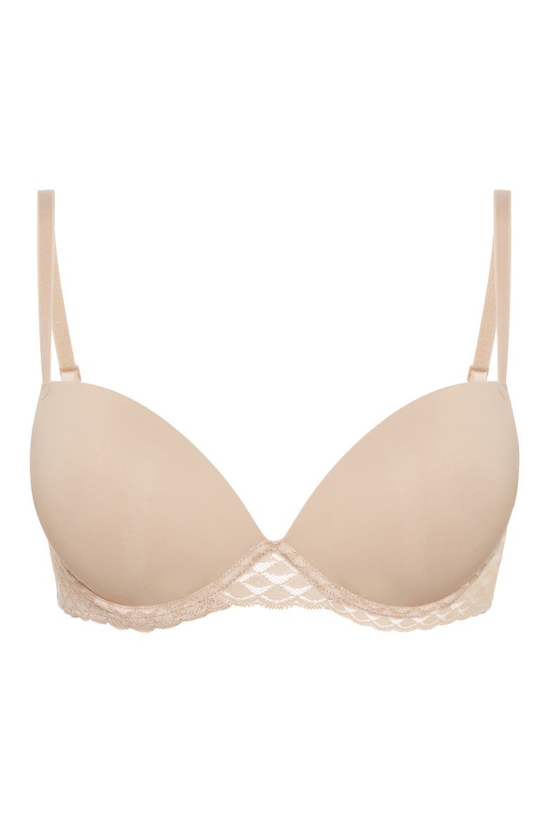 Subtile Underwire Push-Up Bra, Alternate, color, PEAU ROSE