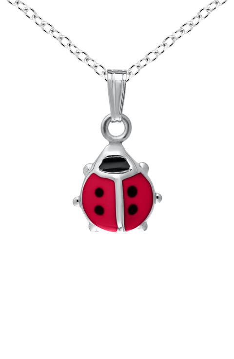 Sterling Silver Ladybug Necklace (Baby)