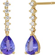 Bony Levy Iris Diamond & Tanzanite Drop Earrings (Nordstrom Exclusive)