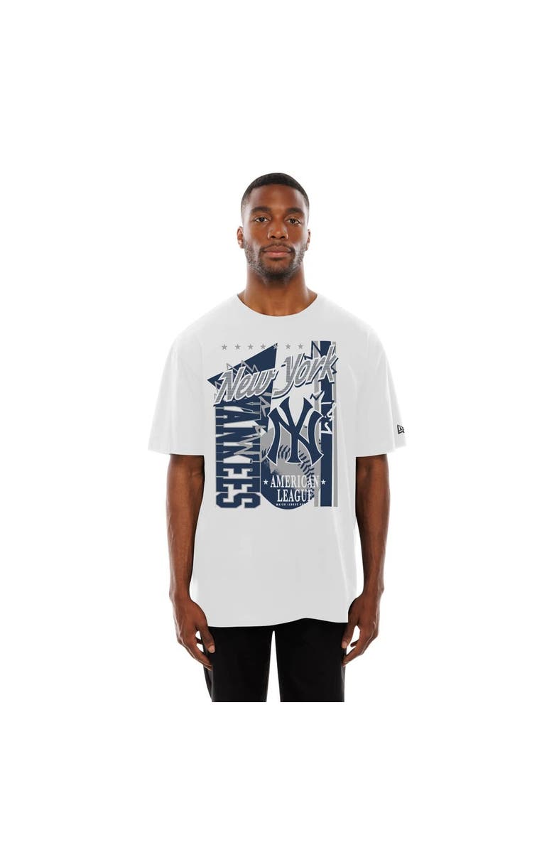 New Era Men's New Era White New York Yankees Big Graphic Domestic T-Shirt, Alternate, color, White