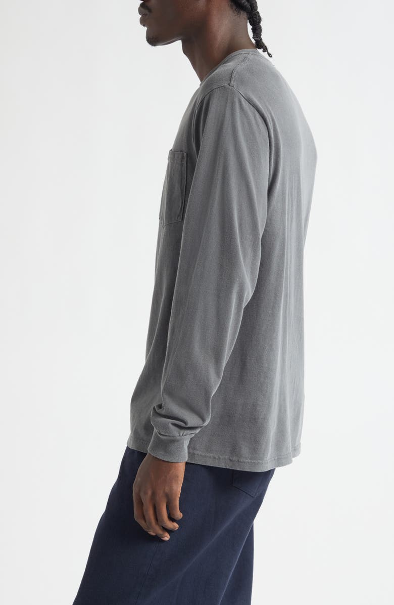 Noah Core Logo Long Sleeve Pocket T-Shirt, Alternate, color, Pepper