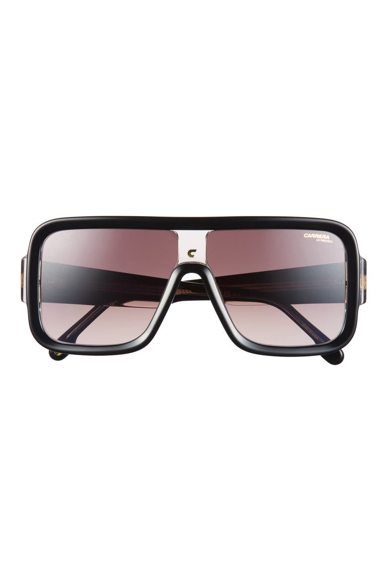 Flaglab 14 Gradient Oversize Square Shield Sunglasses, Main, color, BLACK BEIGE