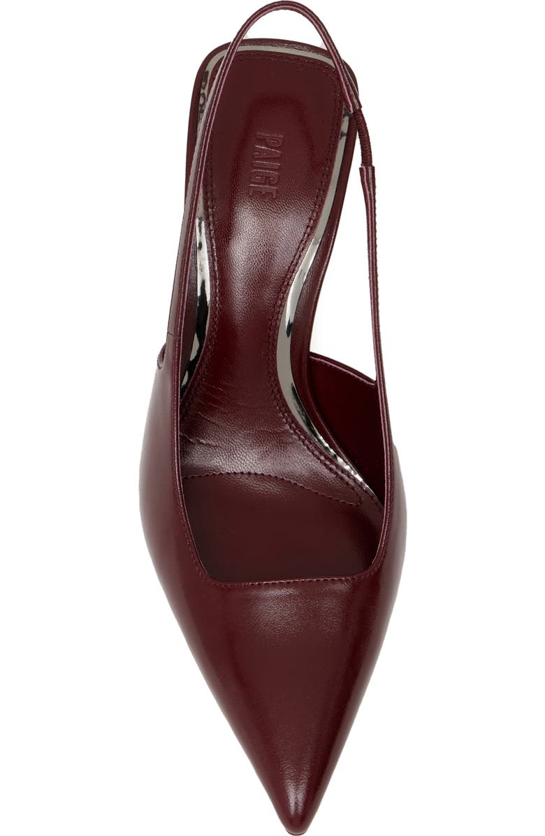 PAIGE Sienna Pointed Toe Slingback Pump, Alternate, color, Cranberry