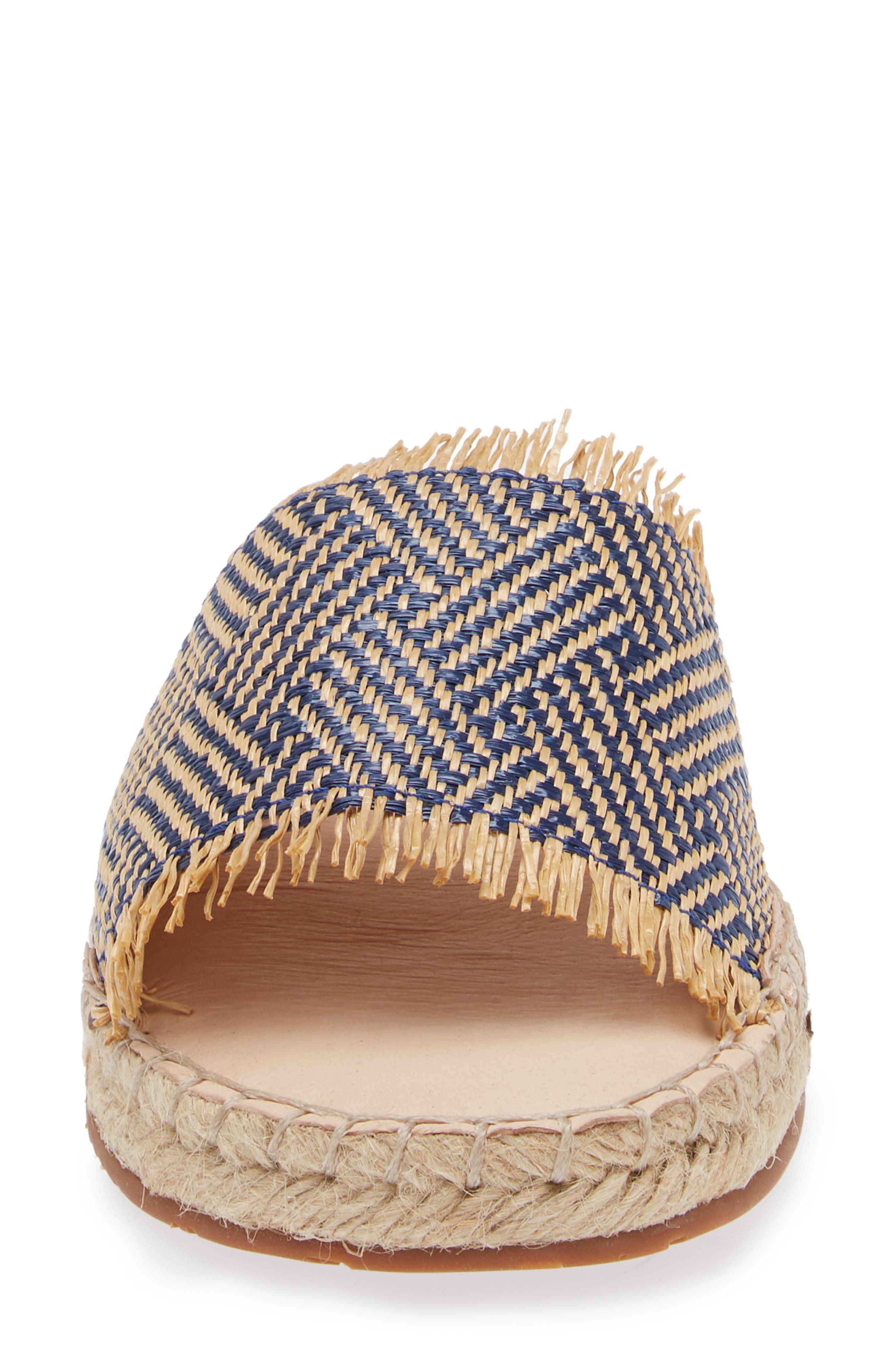 Chocolat Blu Evana Raffia Slide Sandal, Alternate, color, 