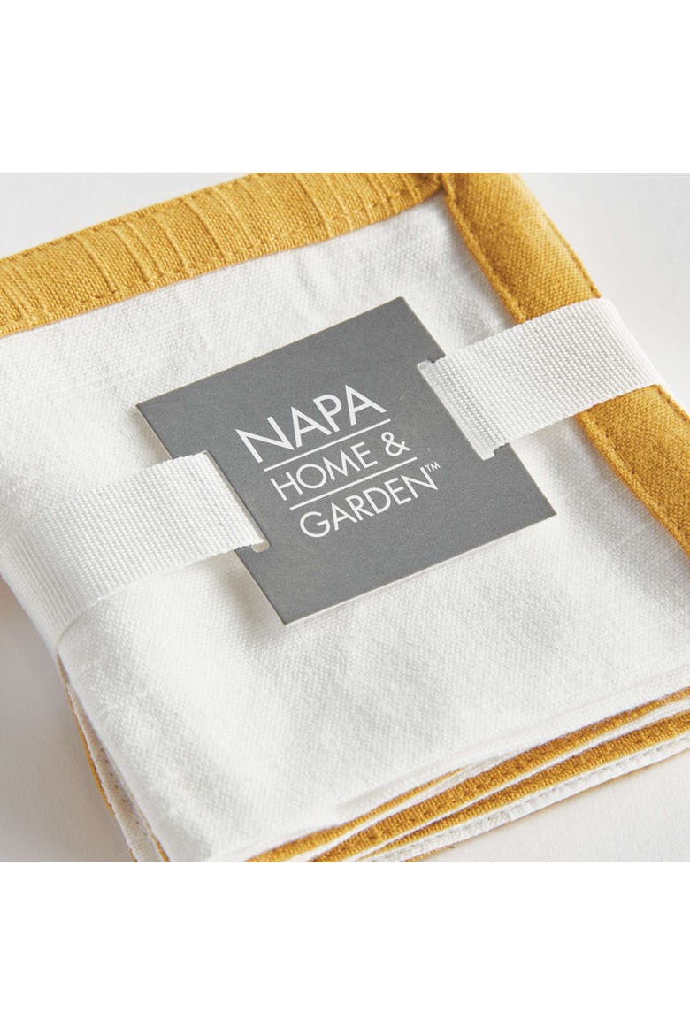 Connor Cocktail Napkins Set Of 4, Alternate, color, Yellow