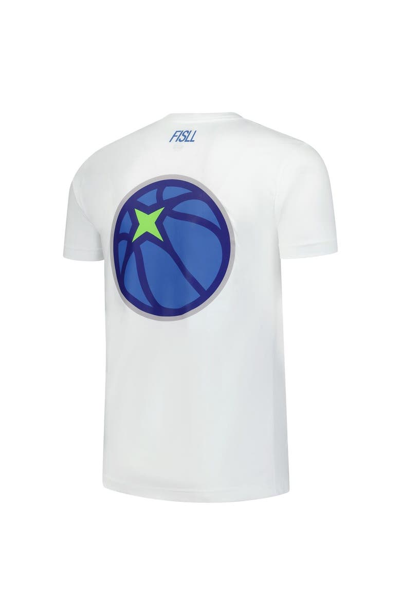 FISLL Unisex FISLL  White Minnesota Timberwolves Burst Logo T-Shirt, Alternate, color, White