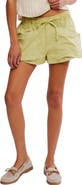 Free People Good Fortune Linen & Cotton Shorts