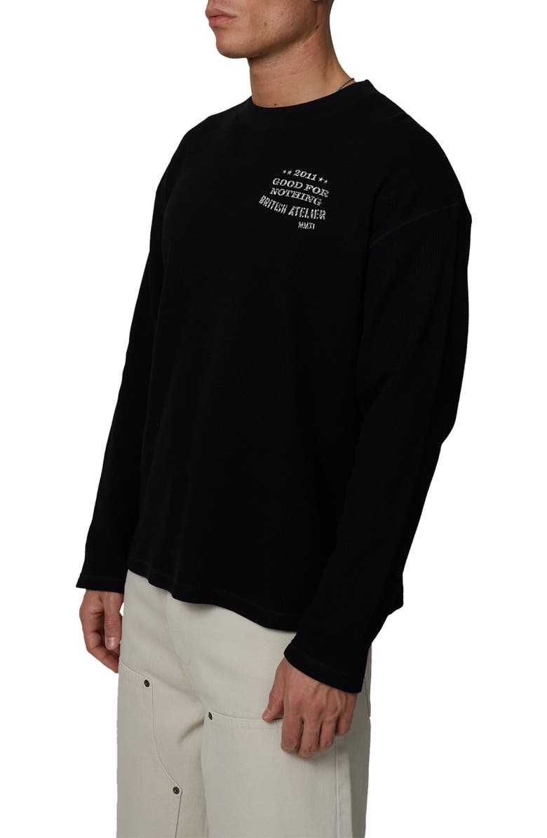 Good For Nothing Long Sleeve Icarus T-Shirt, Alternate, color, Black