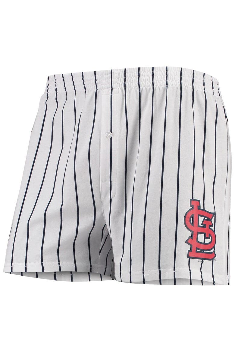 Men's Concepts Sport White St. Louis Cardinals Vigor Boxer Shorts, Main, color, White
