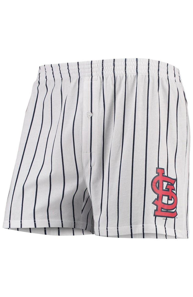 CONCEPTS SPORT Men's Concepts Sport White St. Louis Cardinals Vigor Boxer Shorts, Main, color, White