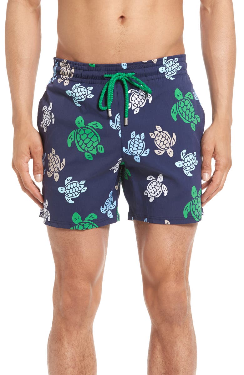 Vilebrequin Moorise Turtle Swim Trunks, Main, color,