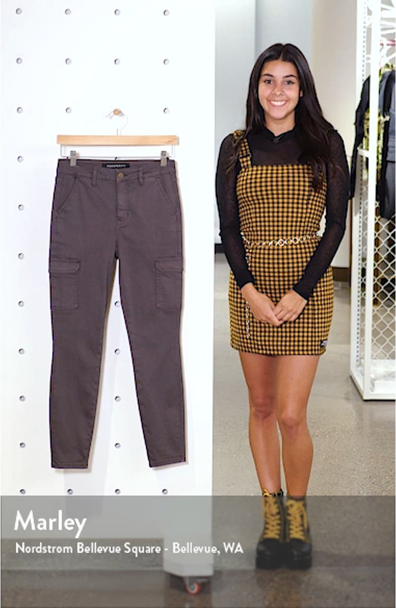 High Waist Cargo Ankle Skinny Jeans, sales video thumbnail