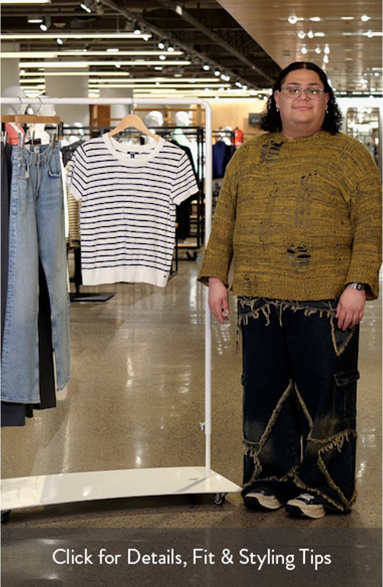 Stripe Crewneck T-Shirt, sales video thumbnail