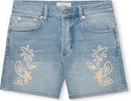 Rails Mesa Embroidered Denim Shorts