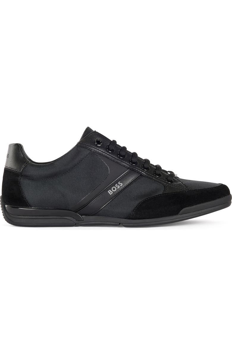 BOSS Saturn Low Top Sneaker, Main, color, Blk