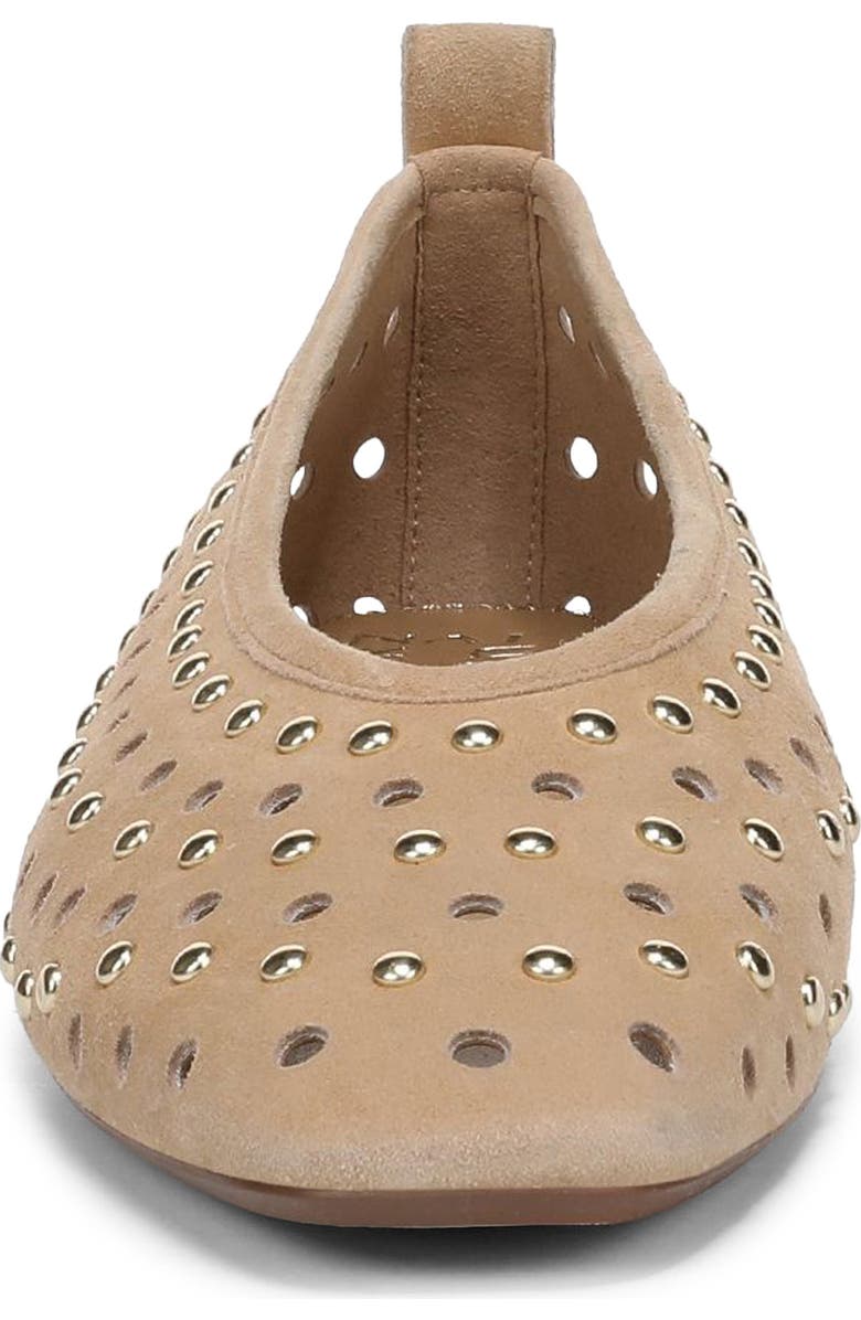 27 EDIT Naturalizer Carla Perforated Studded Flat, Alternate, color, Dune Dust