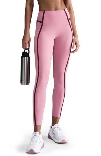 Nike High Waisted 7/8 Leggings In Pink