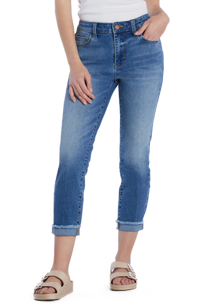HINT OF BLU Brilliant High Waist Ankle Skinny Jeans, Main, color,