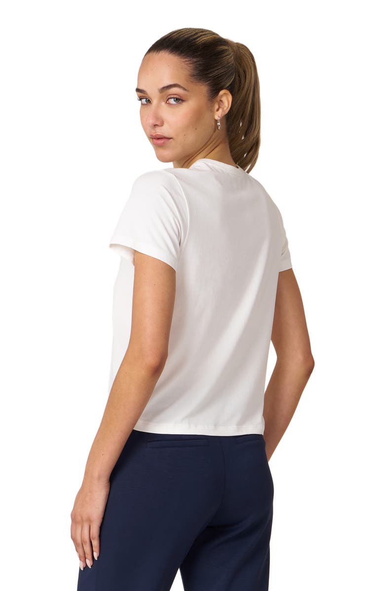 Rebody Active Rebody Essentials Short Sleeve Crop Tee, Alternate, color, White