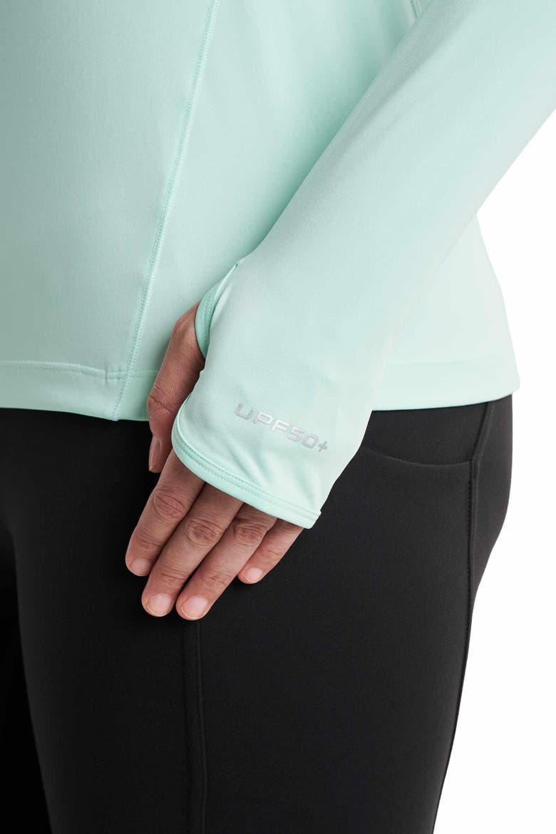 Women's Devi Fitness Long Sleeve T-Shirt, UPF 50+ Sun Protection, Alternate, color, Honeydew Green