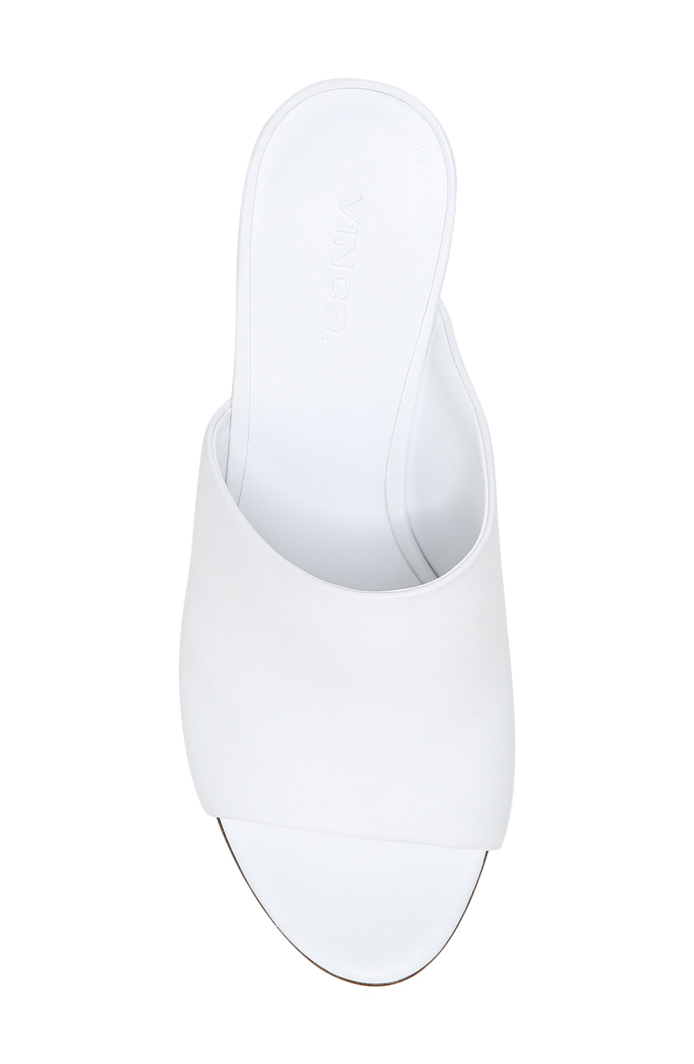 Hanna Block Heel Slide Sandal, Alternate, color, OPTIC WHITE