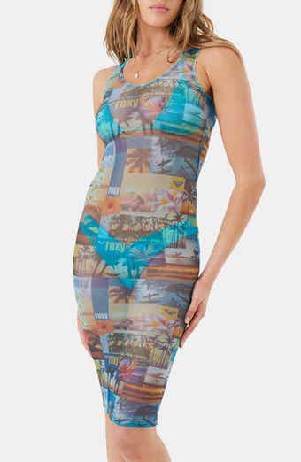 Roxy Postcards from Paradise Ripper Mesh Cover-Up Dress