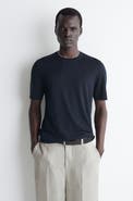 COS Contrast-tipped Silk-cotton T-shirt