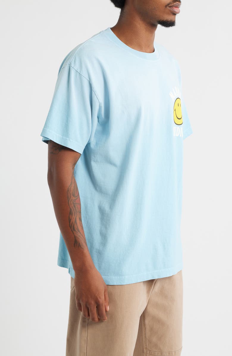MARKET SMILEY<sup>®</sup> Upside Down Cotton Graphic T-Shirt, Alternate, color, Retro-Blue