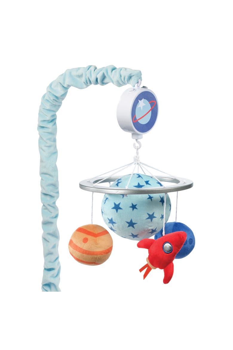 Space Galaxy Musical Baby Crib Mobile Soother Toy, Main, color, Blue