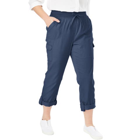 2 In 1 Convertible Cargo Pant To Capri (plus)